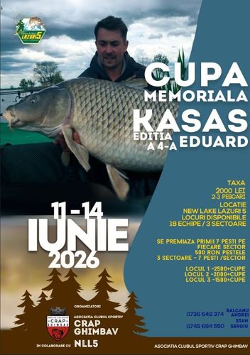Afiș 🙏Cupa memoriala Kasas Eduard🙏 - EDITIA IV