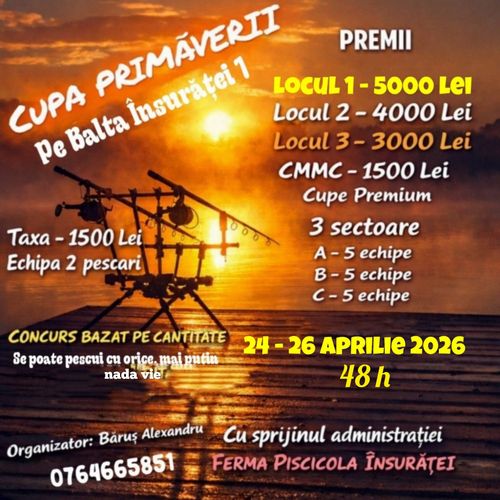 Afiș CUPA PRIMAVERII 🏆