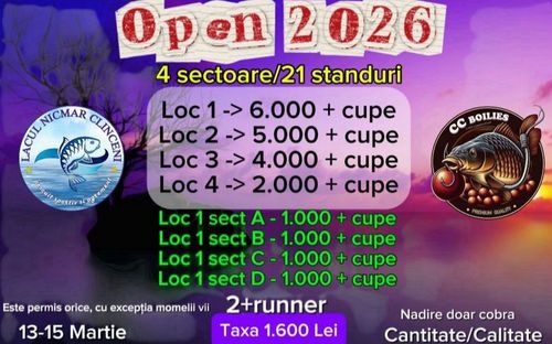 Afiș OPEN NICMAR - 2026