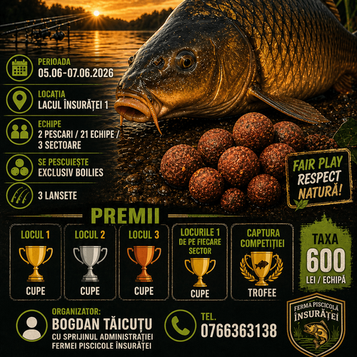 Afiș Boilies Cup Însurăței 