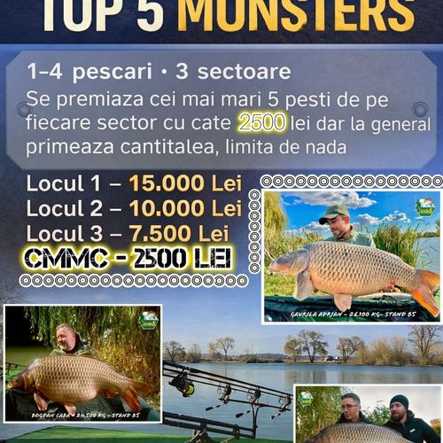 Afiș Top 5 Monsters 