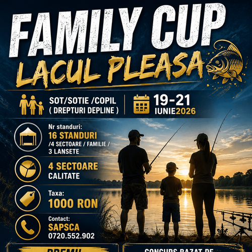 Afiș Cupa Family Lacul Pleasa