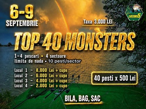 Afiș TOP 40 MONSTERS 6-9 septembrie