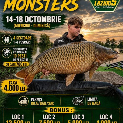 Afiș Top 40 Monsters - 4 sectoare - 14-18 oct 2026