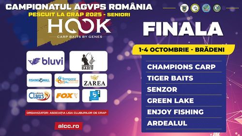 Afiș CAMPIONATUL AGVPS ROMANIA HOOK CARP BAITS by GENES